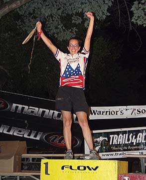 The only female competitor Mary Huth