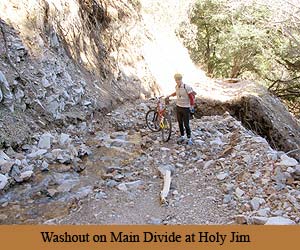 Main Divide washout