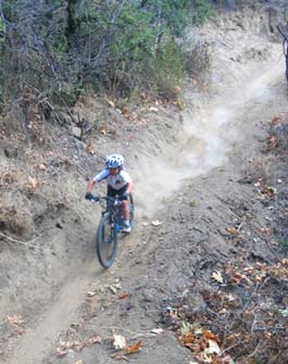 Troy coming down the Warrior's Trail