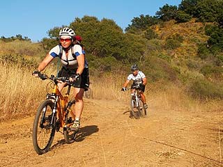Sheryl on the first downhill