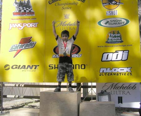 Troy on the podium