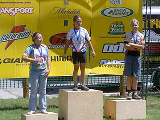 Lacey on the podium