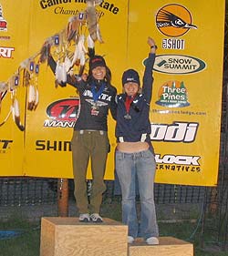 Monique on the podium