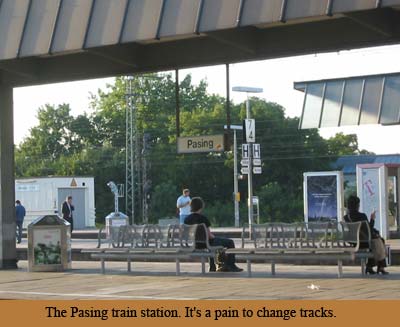 The Pasing train station. It's a pain to change tracks.
