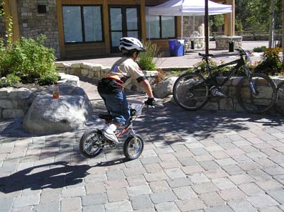 Troy on his trials bike