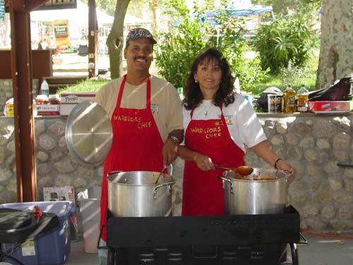 The cooks, Alex and Gena