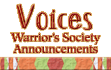 Warrior's announcements